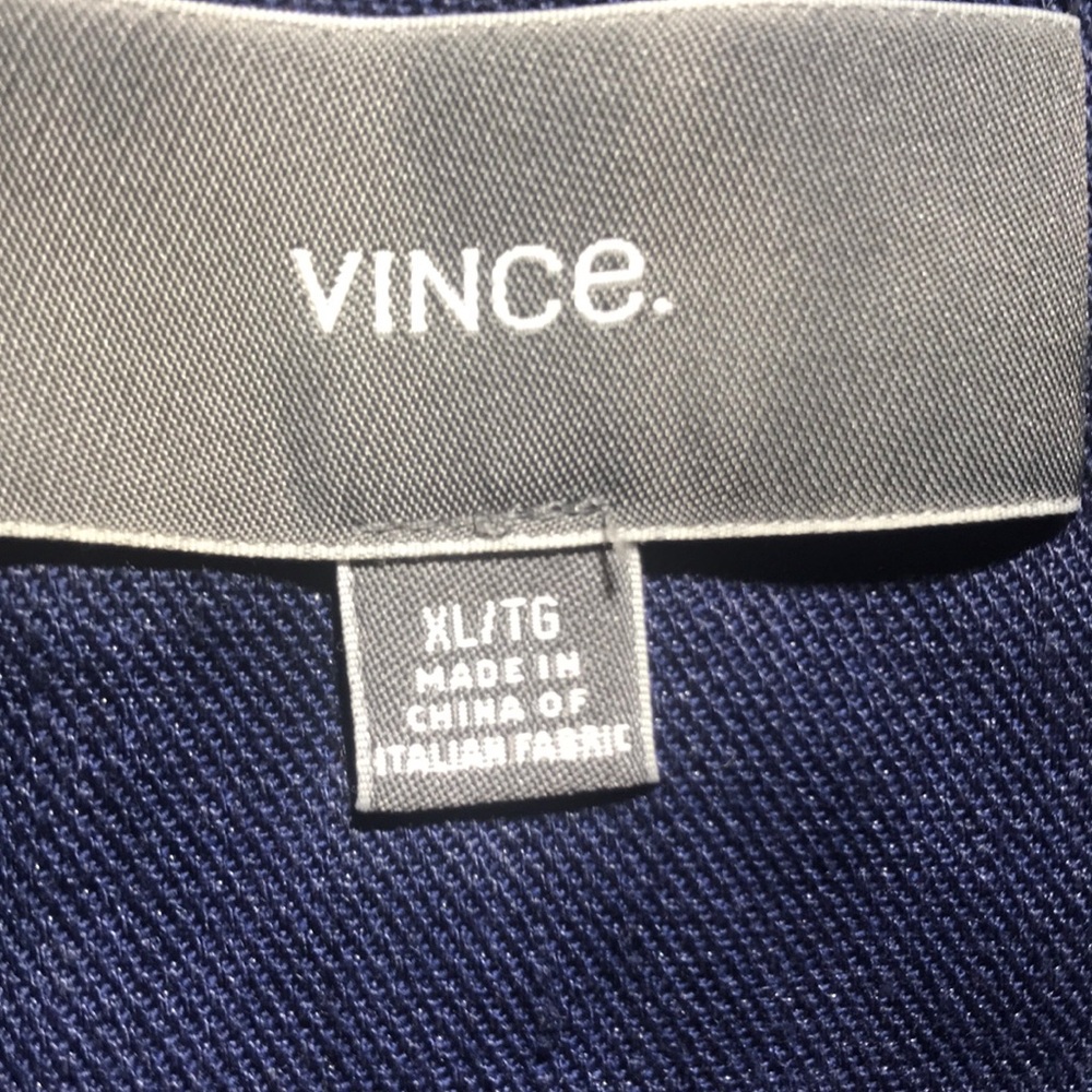 Vince Blue Sport Coat with Notched Lapel and Textured Fabric. MensXL - Picture 8 of 8